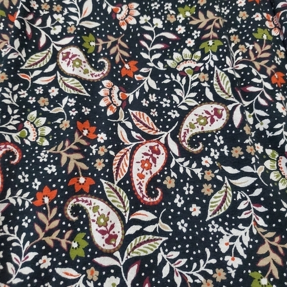 J.Jill Paisley Long Sleeve Knit Top - Picture 2 of 4